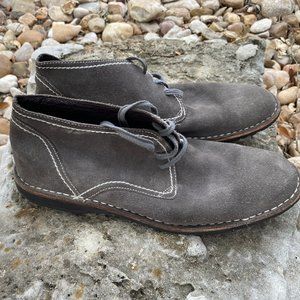 Mens John Varvatos Chukka Boots Sz 11 M Used Charcoal Suede